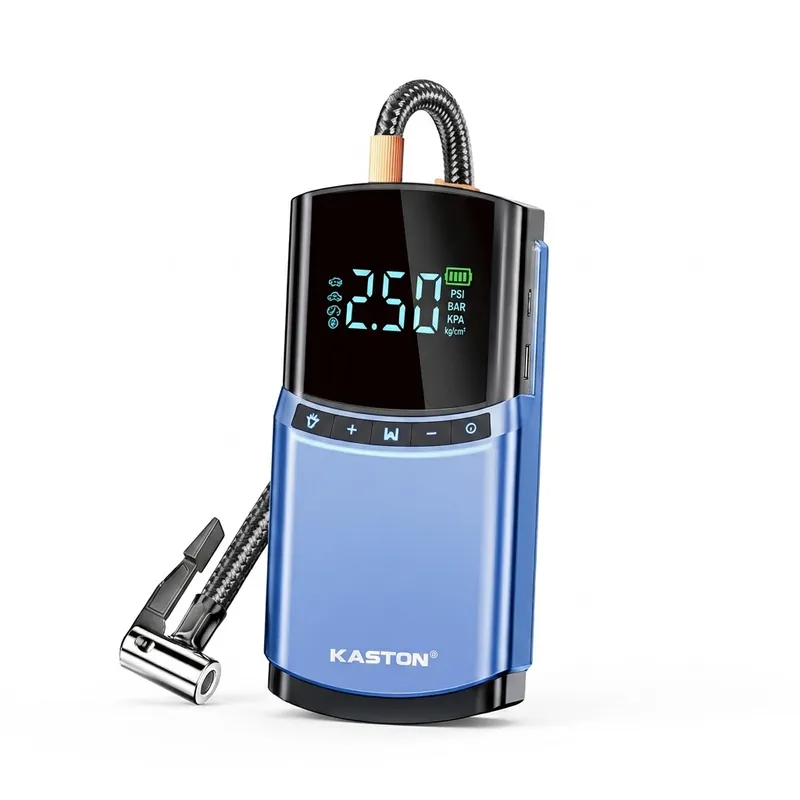 Bơm lốp kích bình ô tô 4in1 Kaston 14.000 mAh - Sạc dự phòng và đèn chiếu sáng - Bảo hành 12 tháng