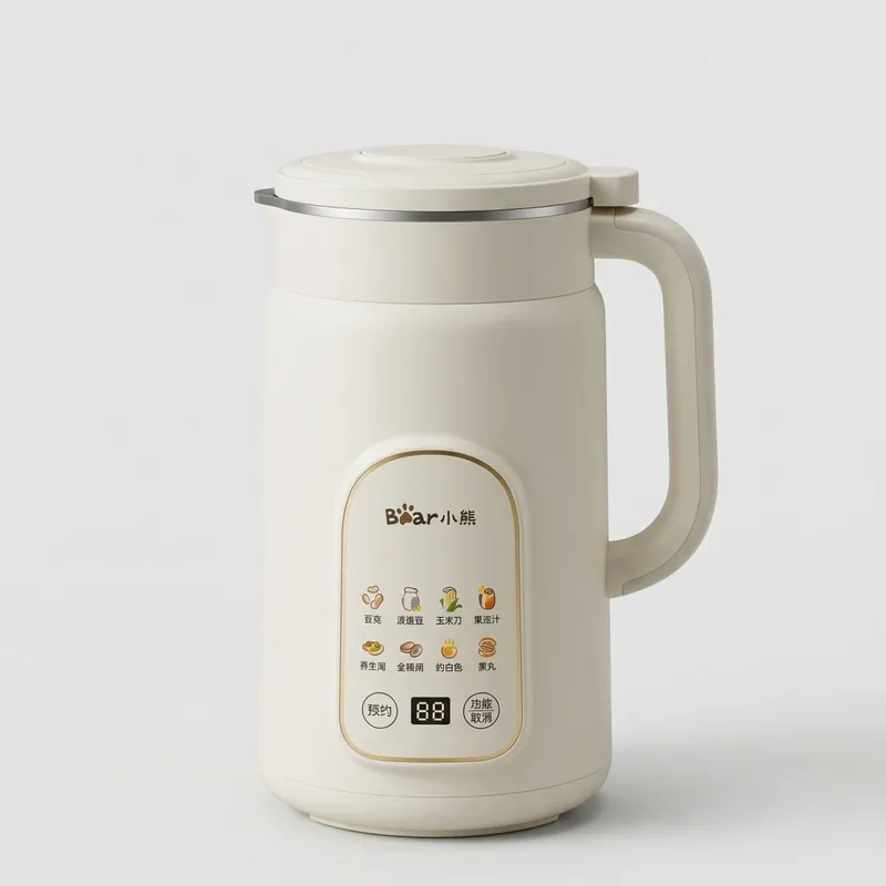 Máy làm sữa hạt 1L Bear SMM-HO86VZ, 8 Chế độ nấu, Lưỡi 12 cánh, Hẹn giờ, Xay sinh tố, BH 18 tháng