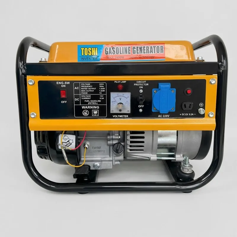 Máy phát điện 1,8kw Toshi 4 thì chạy xăng cho gia đình