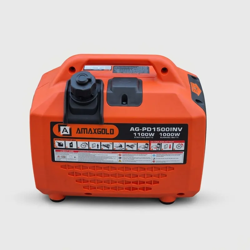 Máy phát điện Mini 1.1KW. AMAXGOLD AG - PD1500INV. Dòng ra chuẩn 50Hz. BH 1 Năm