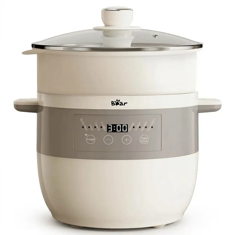 Nồi Nấu Chậm 2.5L Đa Năng Bear DDZ-B25Q3 (KÈM XỬNG HẤP) - Hàng Chính Hãng